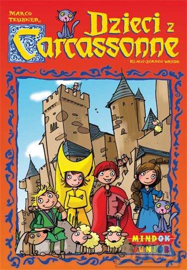 Dzieci z Carcassone. Od 4 lat. Dzieci z Carcassonne to uproszczona wersja bestsellerowej i wielokrotnie nagradzanej gry Carcassonne. Układanie kafelków z uliczkami i ludzikami w danym kolorze. Wygrywa ten, kto pierwszy ustawi swoje pionki ludzików na planszy. Dzieci z Carcassone