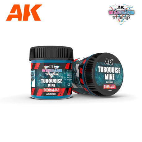 AK Interactive Wargame Battle Ground Terrains Turquoise Mine - 100ml (Acrylic)