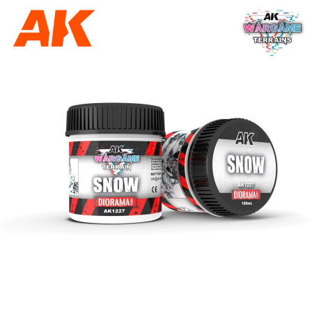 AK Interactive Wargame Battle Ground Terrains Snow - 100ml (Acrylic)